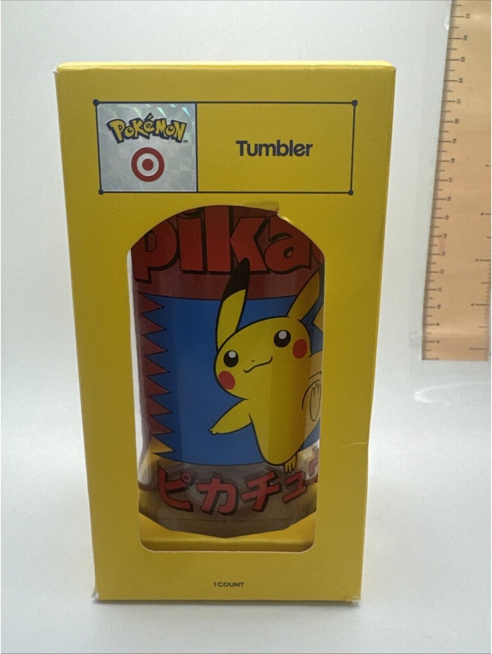 Pokemon Pikachu 30th Anniversary Target Exclusive Tritan Tumbler Yellow Cup NEW